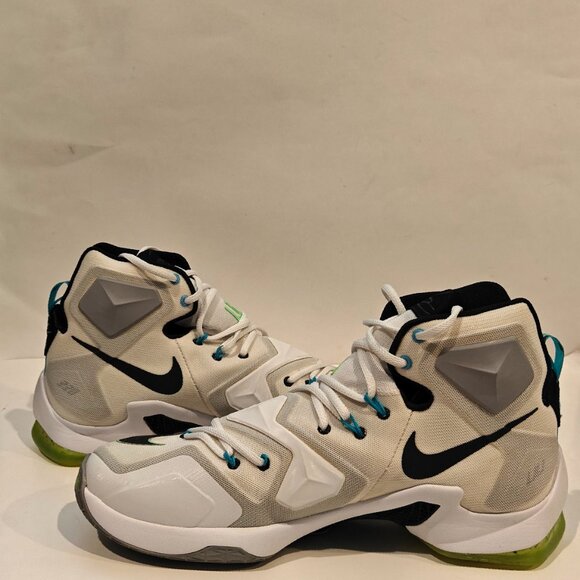 Nike LeBron 13 Command Force 807219-100 2016 Men’s Size 13 White Green Shoes - Picture 10 of 16